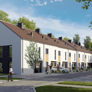 Wizualizacja osiedla domów szeregowych pod Tarnowskimi Górami - Osiedle Parkowe