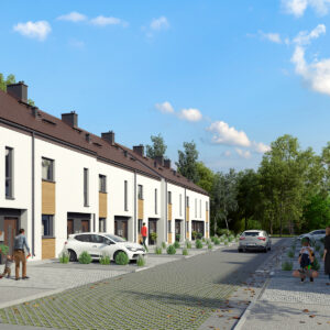 Wizualizacja osiedla domów szeregowych pod Tarnowskimi Górami - Osiedle Parkowe